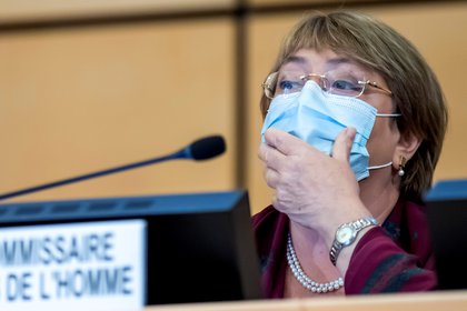 La alta comisionada para los derechos humanos de la ONU, Michelle Bachelet. Foto: Trezzini/via REUTERS