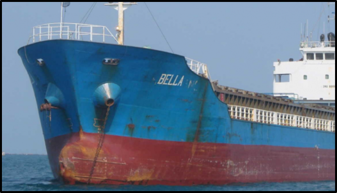 The Bella, one of the four tankers seized by the DOJ