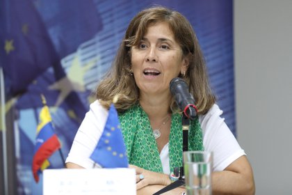 La jefa de Delegación de la Unión Europea en Venezuela, Isabel Brilhante