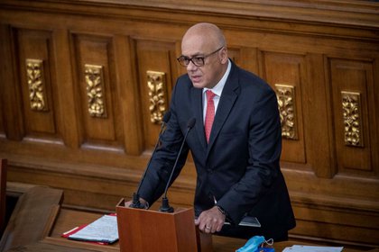 El presidente de la Asamblea Nacional chavista, Jorge Rodríguez