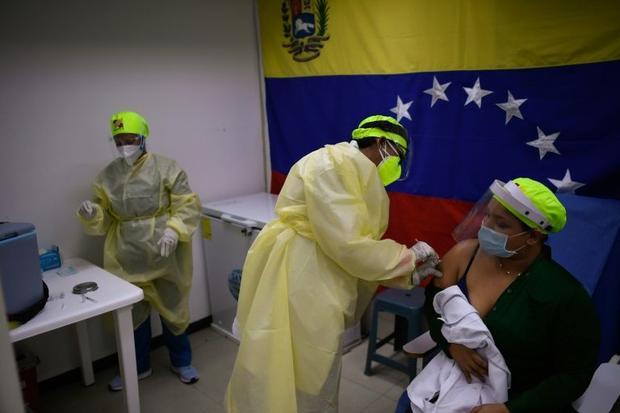 Venezuela aims to vaccinate 70 percent of its 30 million inhabitants this year but has so far recei...